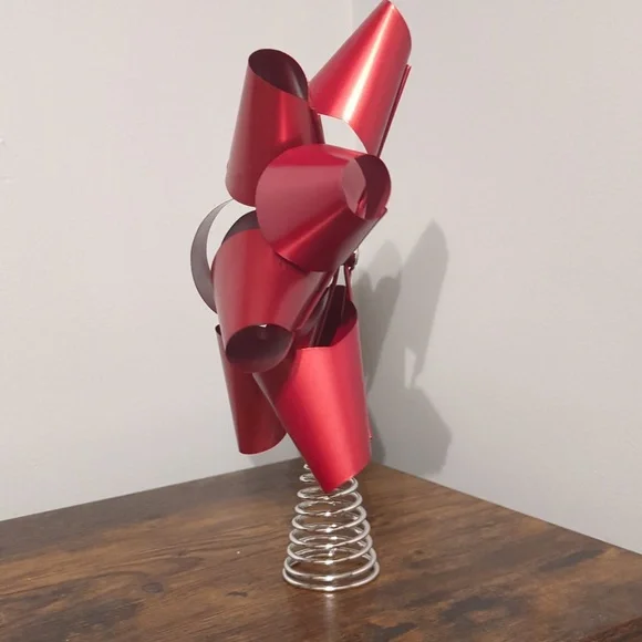 Christmas Tree Topper - Festive Red Bow Design - Picture 4 of 6